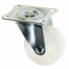 Furniture wheel, d = 45 mm, on the site, white