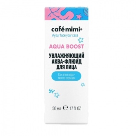 Aqua Fluid for the face Café Mimi Aqua Boost, moisturizing, 50 ml