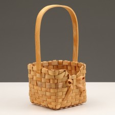 Wicker basket, 14 x 13 x 10.5/26 cm, sequoia