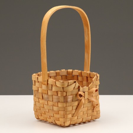 Wicker basket, 14 x 13 x 10.5/26 cm, sequoia