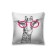 Decorative pillowcase "Giraffe with glasses", on lightning, size 45x45 cm