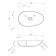 ABBER STEIN AS2615 sink, invoice, 600x360x150 mm, artificial stone, white