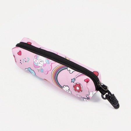 School backpack from lightning textiles, external pocket, penalty, pink color-5