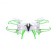 A quadrocopter radio -controlled Skydrone works on the battery, the color is green