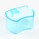 A bowl for birds with a mount to the rods 5x3.5 cm, blue