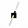Sconces st. SL947.401.02. Laconicita. 2x5 watts, G9, 4000k, 60x10 cm, black color