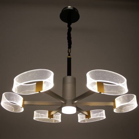 Chandelier 1698/6 LED 124W 3000-6000K silver 71x71x50 cm Bayerlux-2