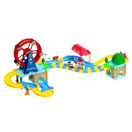 Railway "Entertainment Park", light and sound effects, works from batteries-7