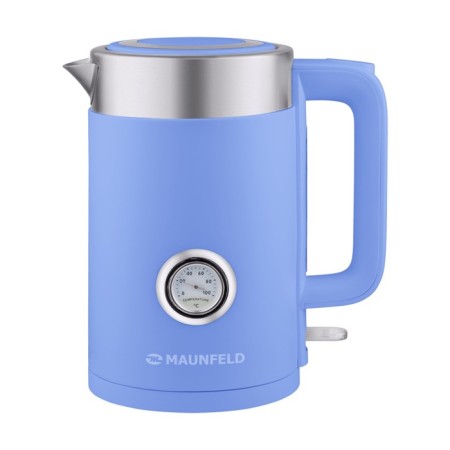 Electric kettle Maunfeld MFK-631DB, plastic, Metal flask, 1.7 l, 2200 watts, blue