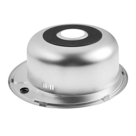 Kitchen sink Mixline 532306, mortise, thickness 0.8 mm, 49x49x18 cm, vol. 3 1/2 ", with Siphon-2