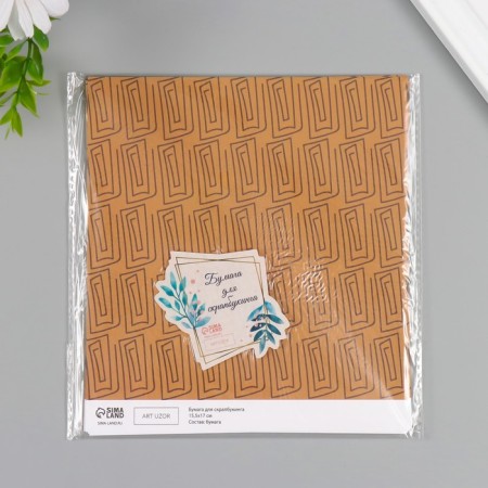 Scrapbooking paper bilateral "Greece" density 180 grams set 10 pcs 15.5x17 cm-5