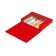 A4, 500MKM, calligrata elastic band on elastic band, root of 25 mm, up to 230 sheets, embossing "sand", red