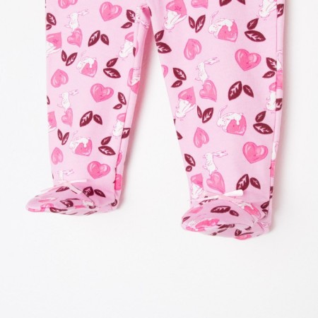Children's sliders, pink color/bunnies, height 74 cm-1