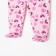 Children's sliders, pink color/bunnies, height 74 cm