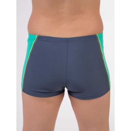 Bathing panties for boys Alohamare, height 134-140 cm, graphite color, green color-2