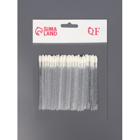Applicators for lipstick and shine, set - 50 pcs, 9 cm, white color-7