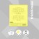 Notebook 12 sheets in the Erichkrause line classic Coverpro Neon, plastic cover, offset block, whiteness 100%, yellow