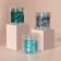 Sequences for the decor "sea glow", large/small, 3 jars