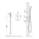 Timo Torne 4389/03sm bideter, built -in, with hygienic shower, black