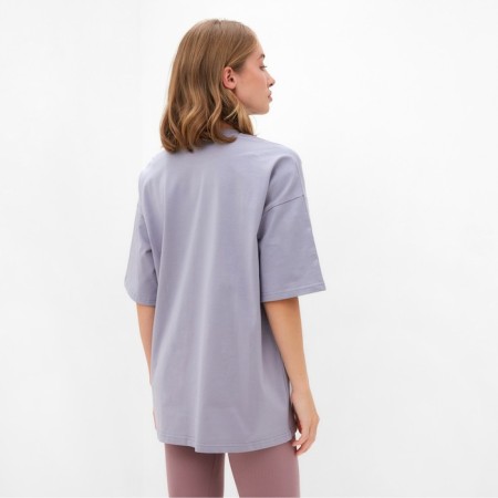 Women's T-shirt Basic Line Color Gray, Rr. 44-3