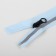 Lightning "Spiral", with a reflective strip, No. 5, detachable, automatic lock, 80 cm, blue color