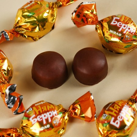Chocolate sweets “You are perfect”, with mango filling, 60 g.-1