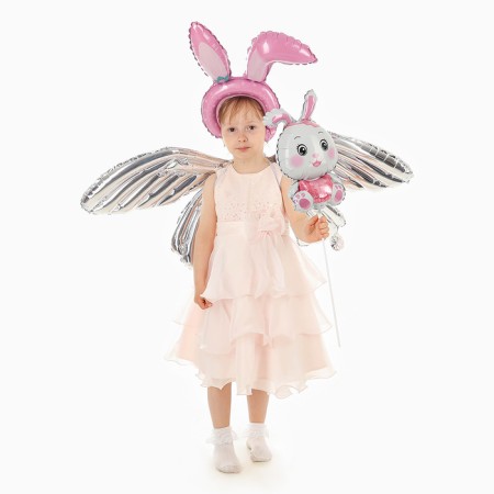 Set of foil balls "Carnival set. Pink Bunny ”, 3 pcs.-2