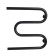 Water towels "Sanprise", M-shaped, 500x500 mm, 1 ", side. Silent, black matte