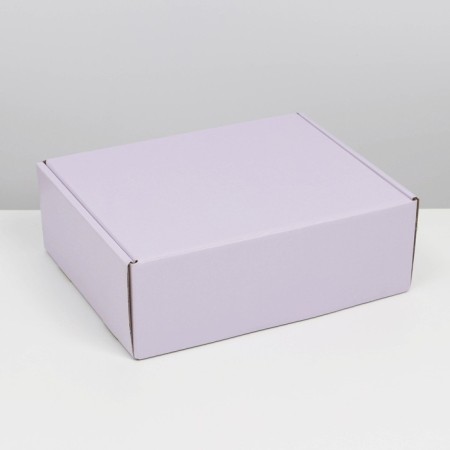 Gift folding box, packaging, "lavender", 27 x 21 x 9 cm