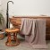 Trick "Ethel" Organic Stone 50x90 cm, 100% cotton, 420g/m2