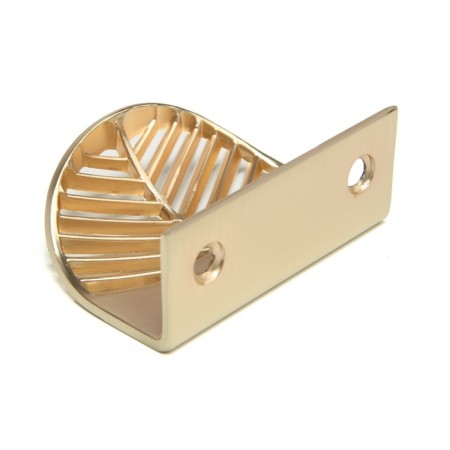 Handle cappio, m/o 32 mm, with a pattern, matte gold color-5