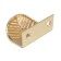 Handle cappio, m/o 32 mm, with a pattern, matte gold color