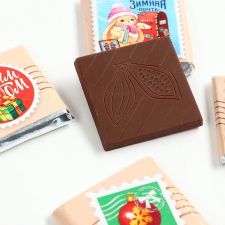 New Year! Milk chocolate "Mail", 5 g x 4 pcs-2