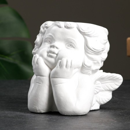 Kashpo - organizer "Dreaming Angel" White, 10cm-1