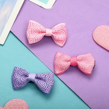 Hair clip "Bow" wave, 4.5 cm, mix
