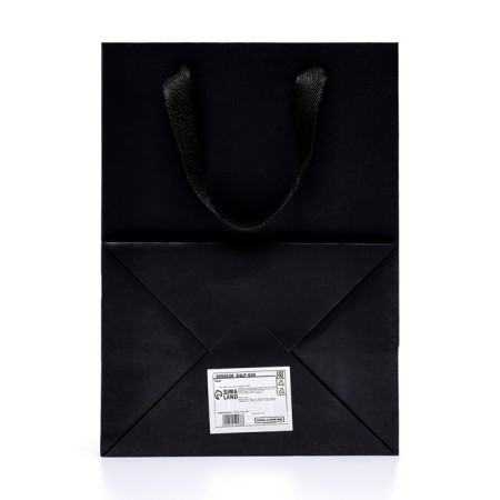 Gift package, with a window, 25 x 18 x 13 cm, black-2