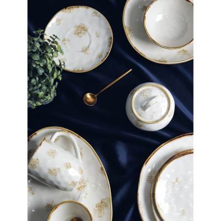 Porcelain shade Organic Gold, 30 × 21 × 2.5 cm, white color-5