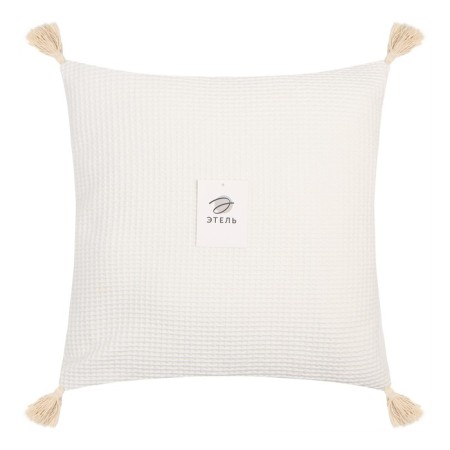 Decorative pillowcase "Ethel" Scandil 45*45 cm milk, 100% p/e-5