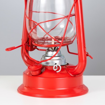 Kerosene lamp decorative red 14x18x27.5 cm Risalux-3