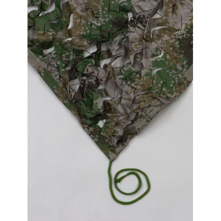 Masking network 3 x 6 m, two-layer, sandy green, with ties-4