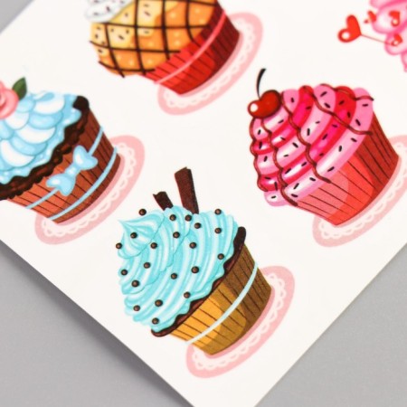 Tattoo on the body color "cake" 10.5x6 cm-1
