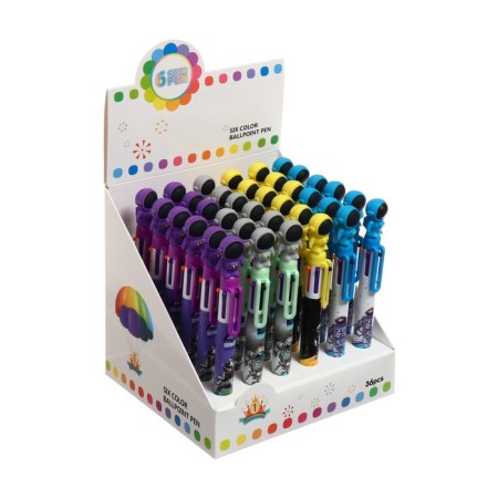 Automatic ball handle, 6 color, astronaut mix-5