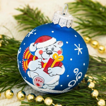 The ball "New Year" d-6 cm, mix-11