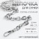 A chain for a bag, with carbines, 14 × 10 mm, 60 cm, silver color