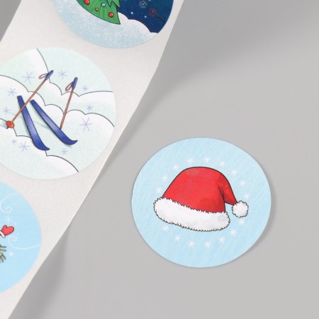 New Year Stick Paper "Snowman" d = 2.5 cm 252 pcs in the roll-6