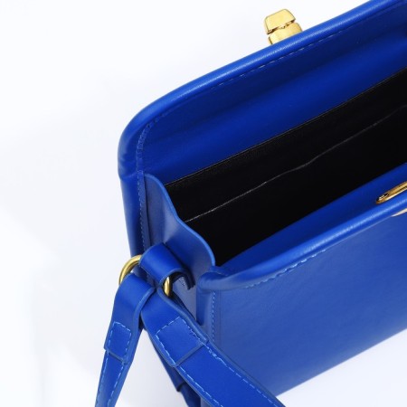 Cross-Body bag on the valve, blue color-4