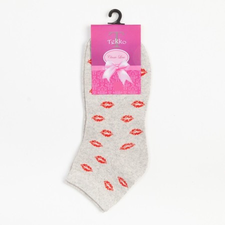 Women's socks, gray color, size 23-25-4