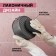 Raccoon Permanous gloves with brushes and cuff, PVC, 95 g, size L, 47 cm, white color