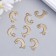 Decor for creativity Metal "Month and Star" gold 1.6x1.2 cm