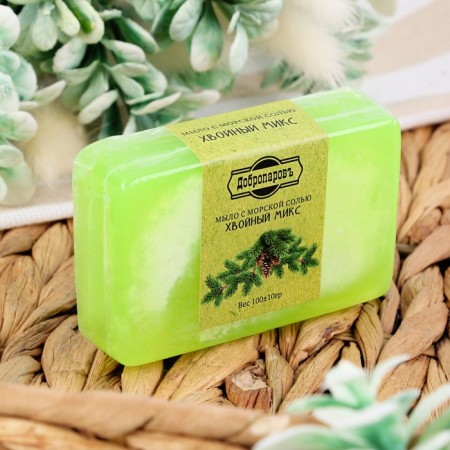 Soap with sea salt "coniferous mix" 100 g